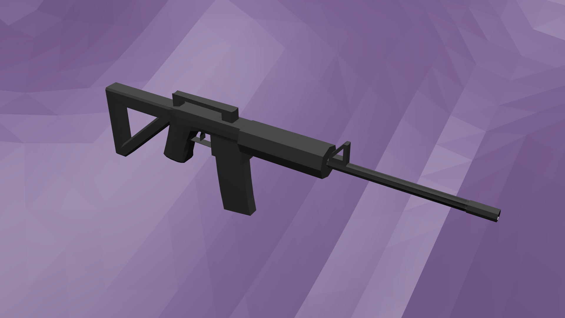 Assault Rifle - Low Poly
