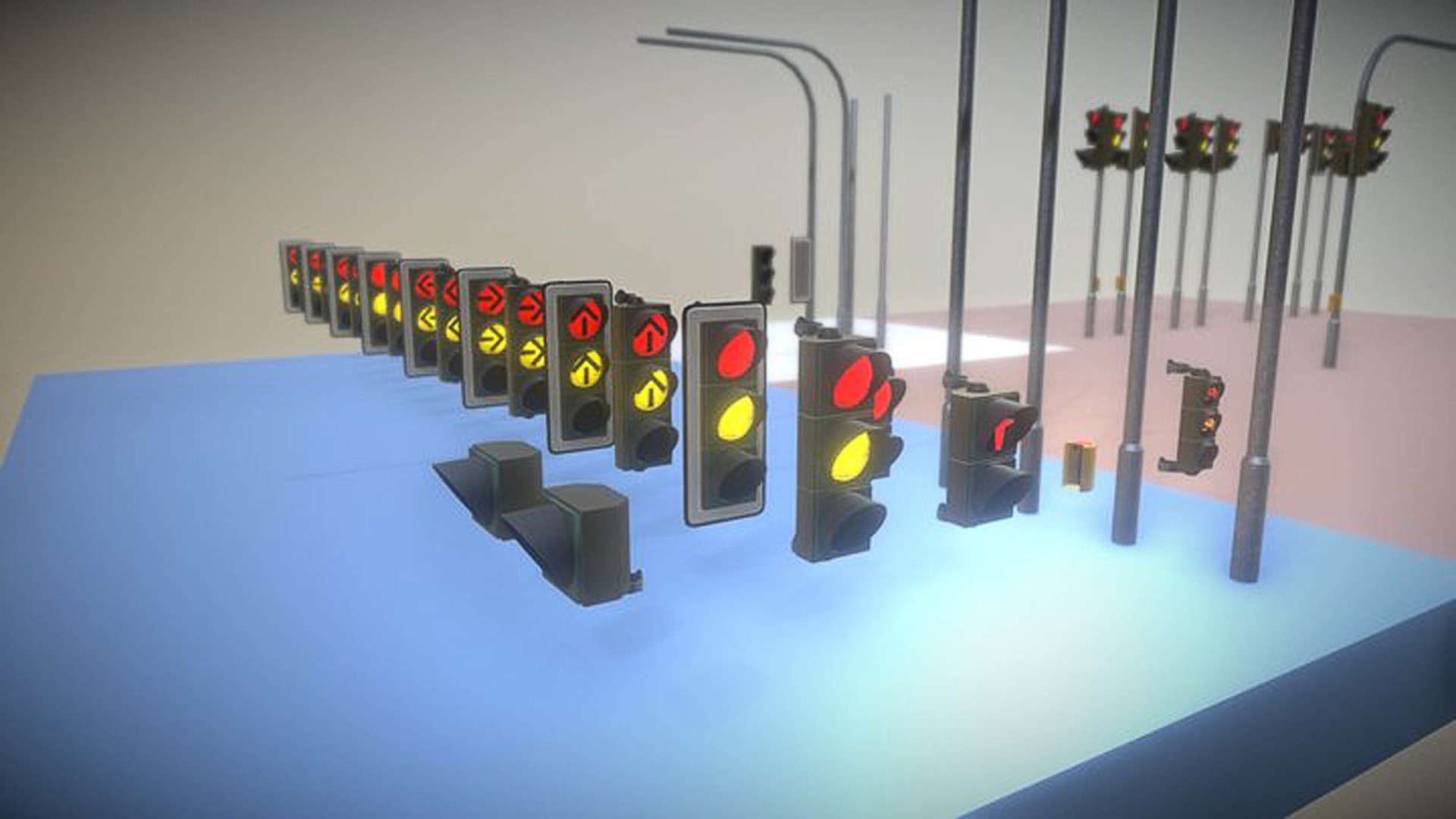 Animated Traffic Lights Construction Kit