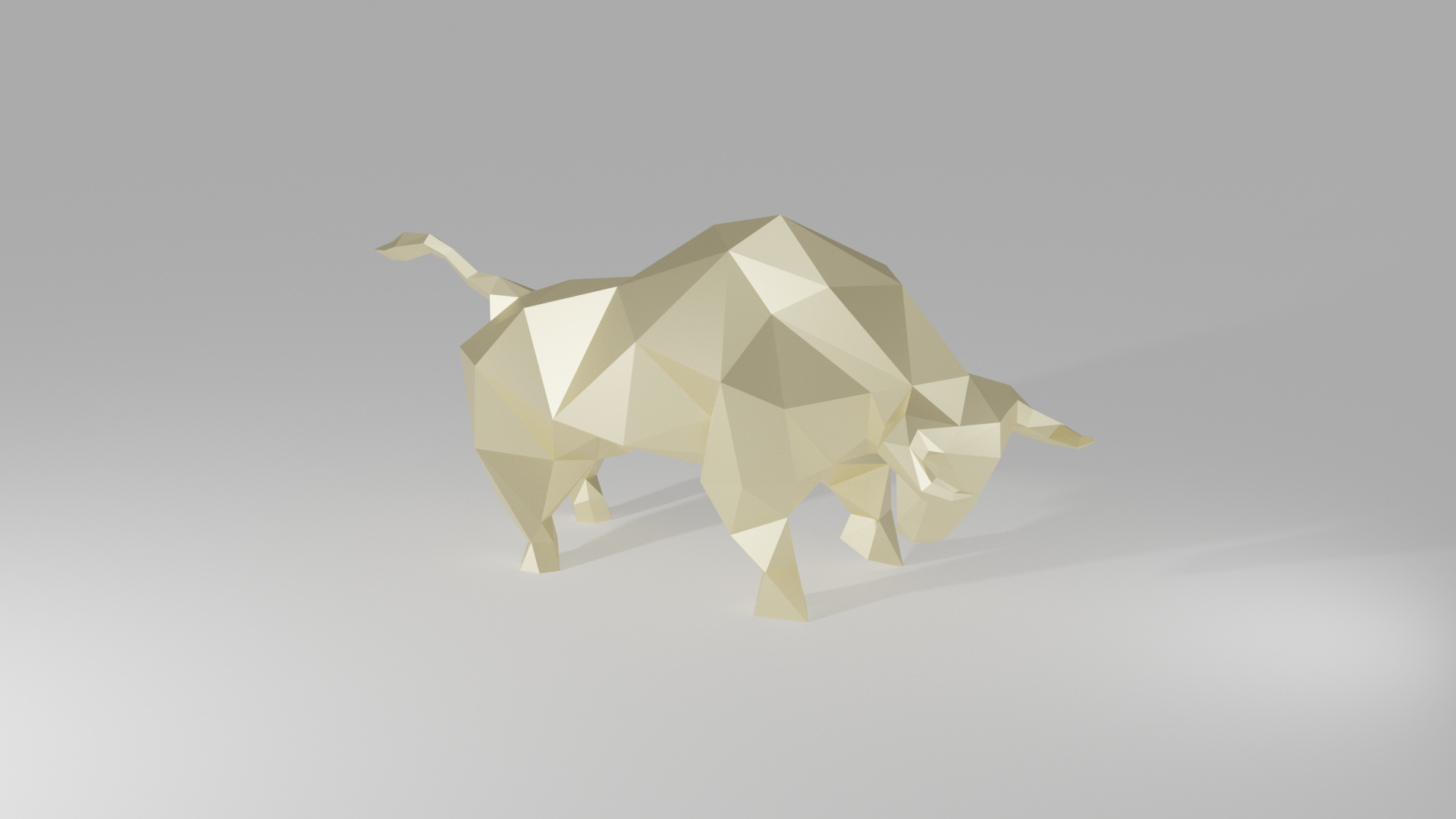 Bull 3D - LOW POLY