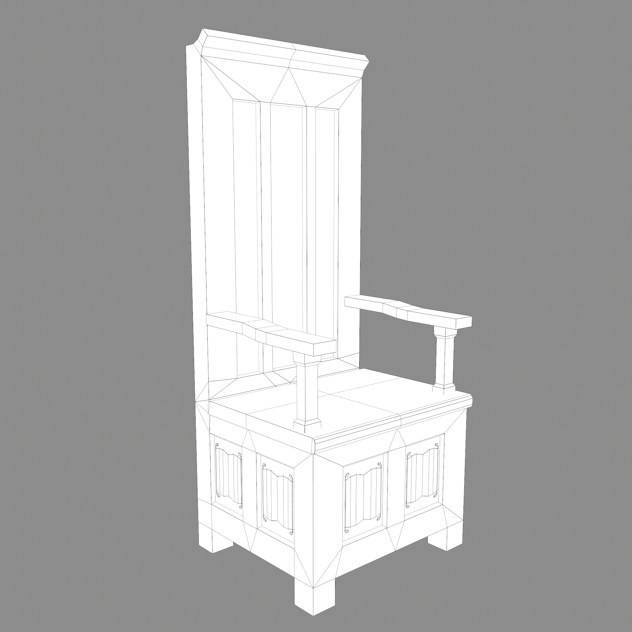 Medieval Royal Chair 