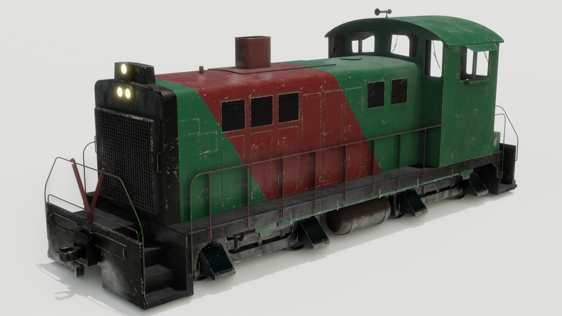 Diesel locomotive 3D models