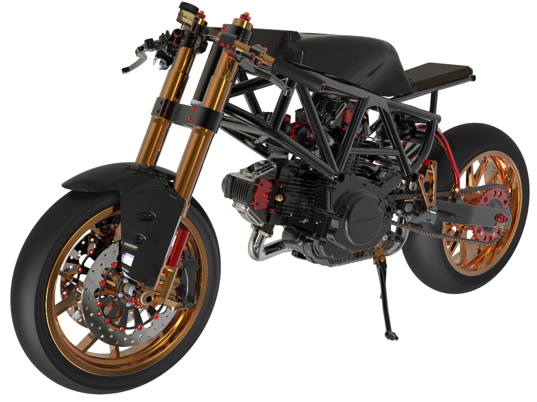 Ducati Cafe Racer It is the most detailed 3D design, I suggest you to follow my page