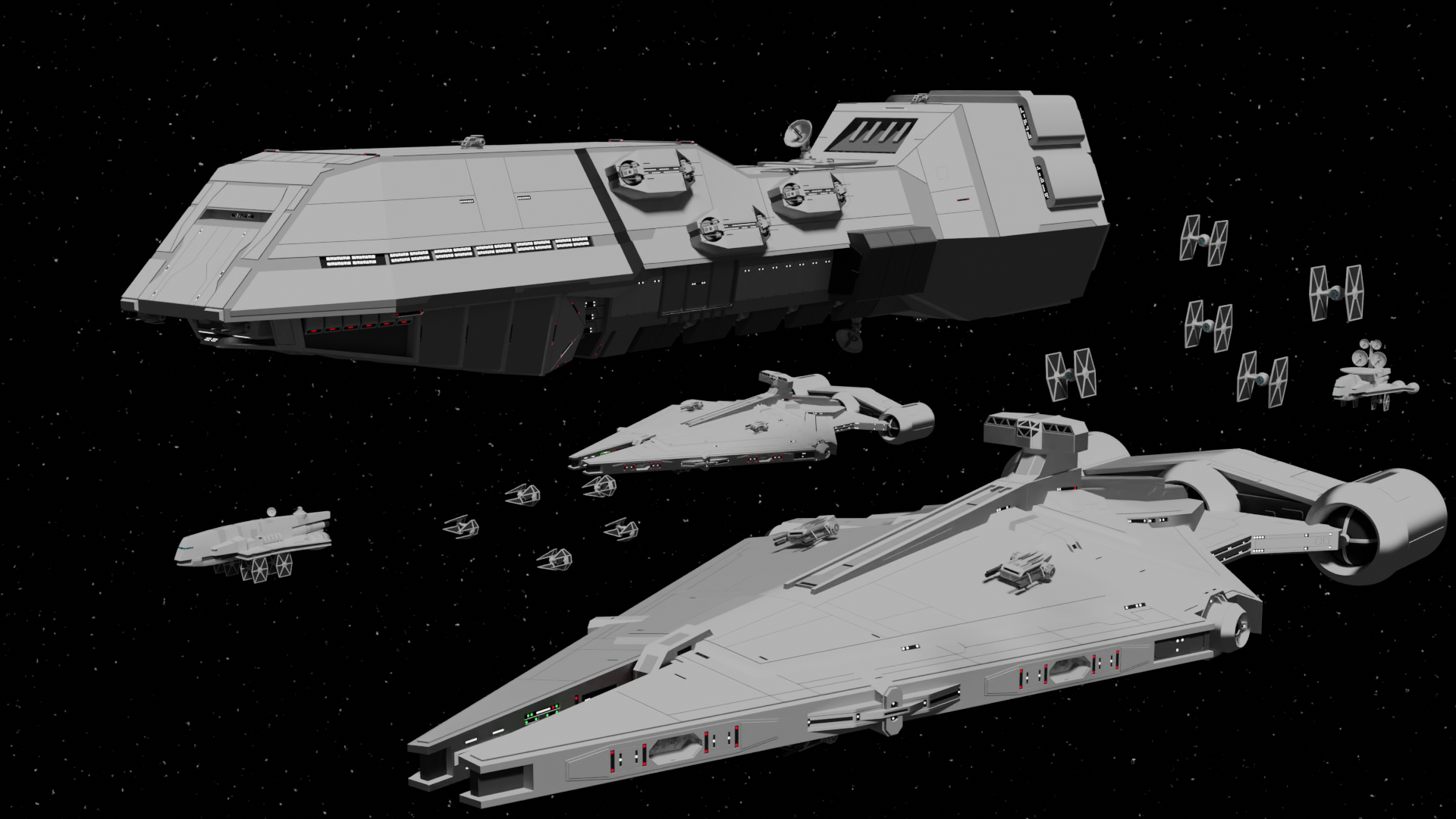 Small Impirial Fleet - Star Wars - Fan-Art
