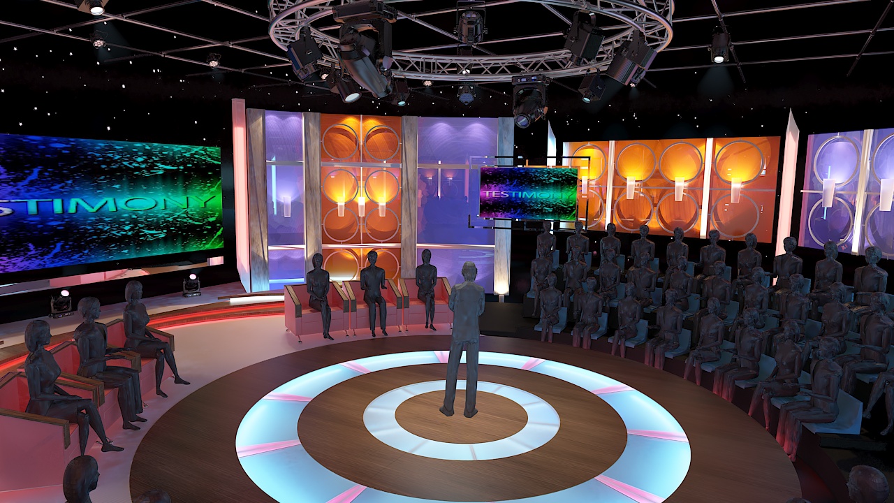 3d Virtual TV Studio Entertainment Set 3