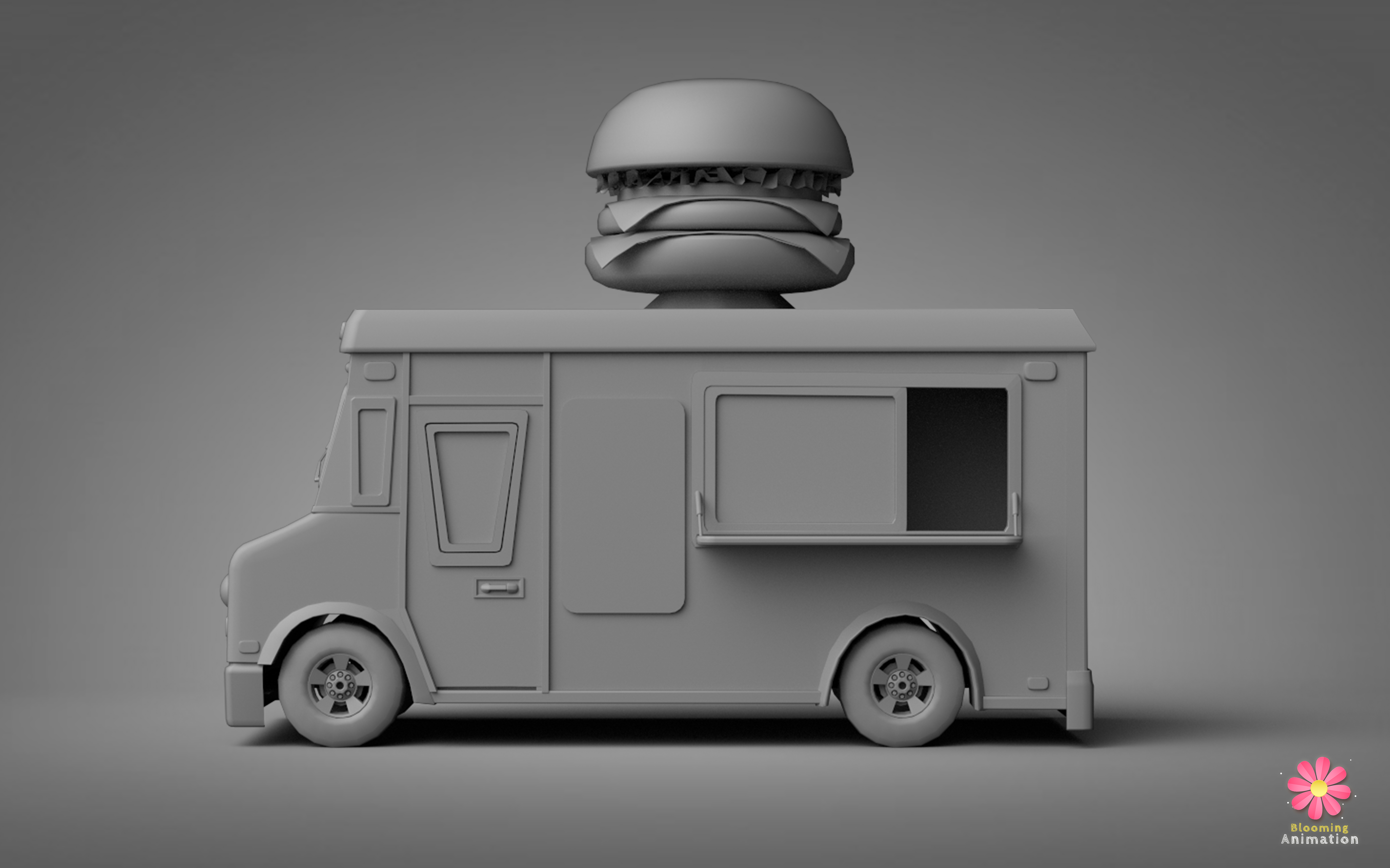 Burger Truck || Low-poly Game Ready Model