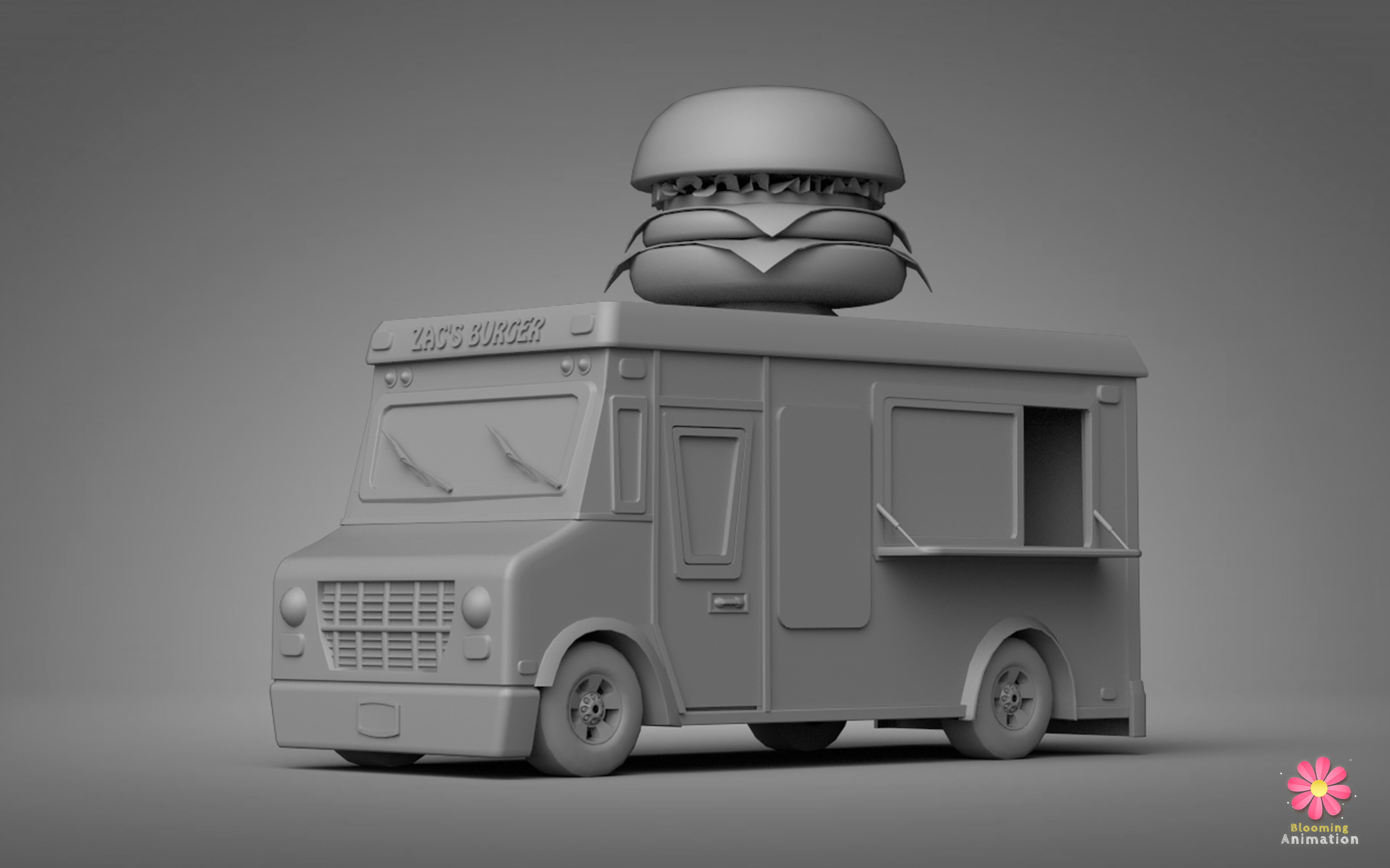 Burger Truck || Low-poly Game Ready Model