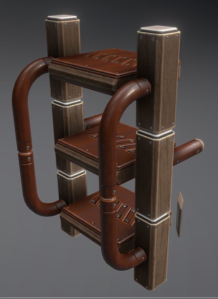 Modular Wood Sci-Fi Ladders