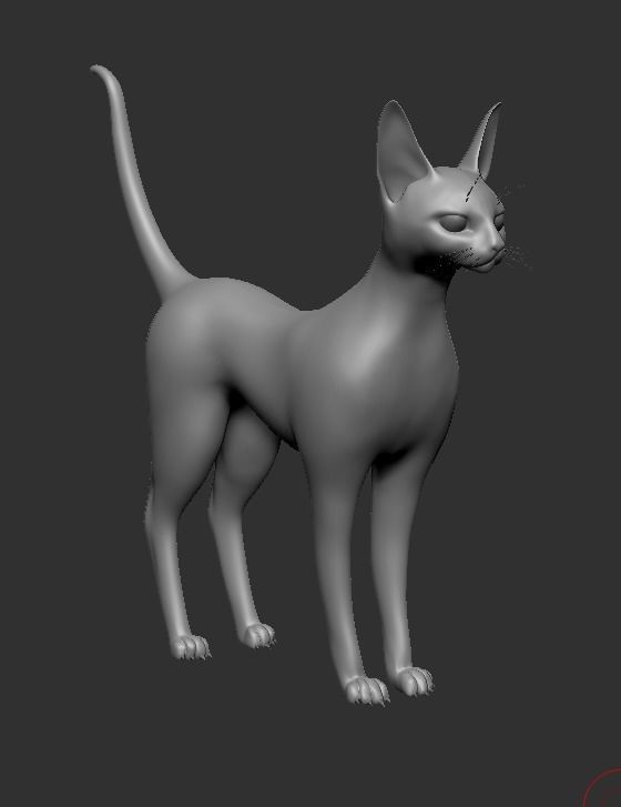 Cat Sfinx Free Model