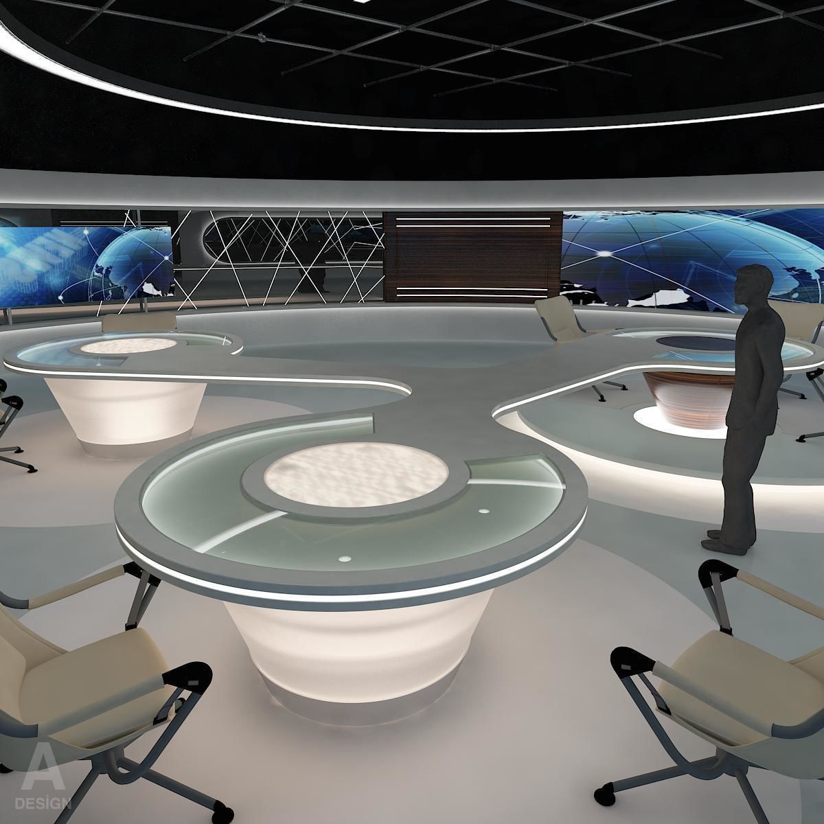 Virtual Broadcasting News Studio 028
