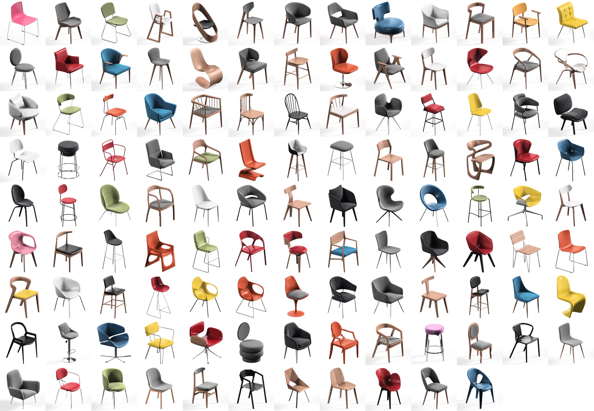 Chair Mega Pack collection 115x