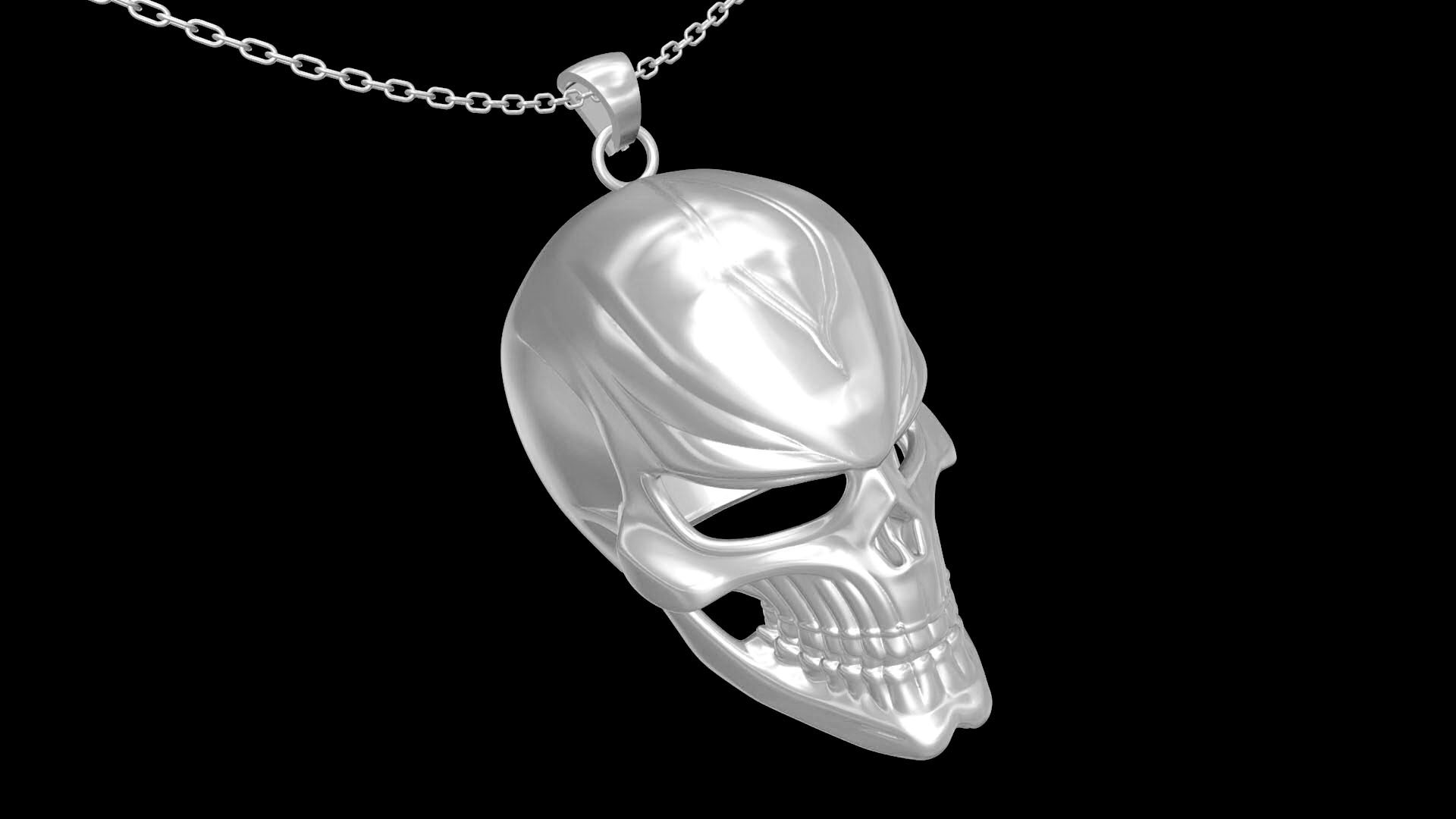 Ghost Rider Helmet pendant jewelry gold necklace
