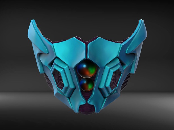 Bio Armor Custom Mask Fan Art 3D print model