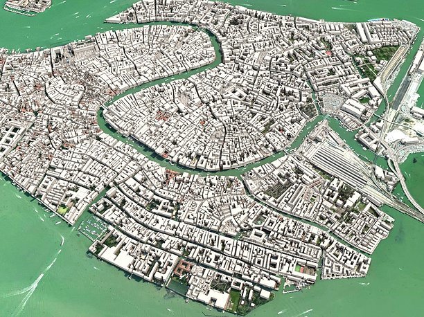 Cityscape Venice Italy highlands 3D model