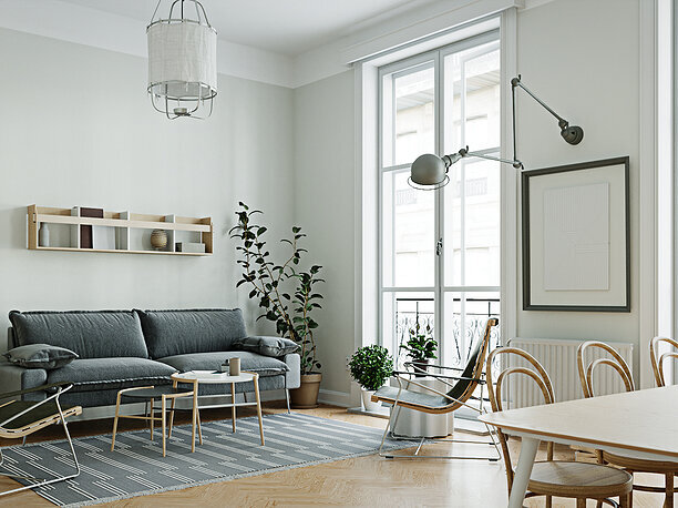 3D model CA - Scandinavian interior scene