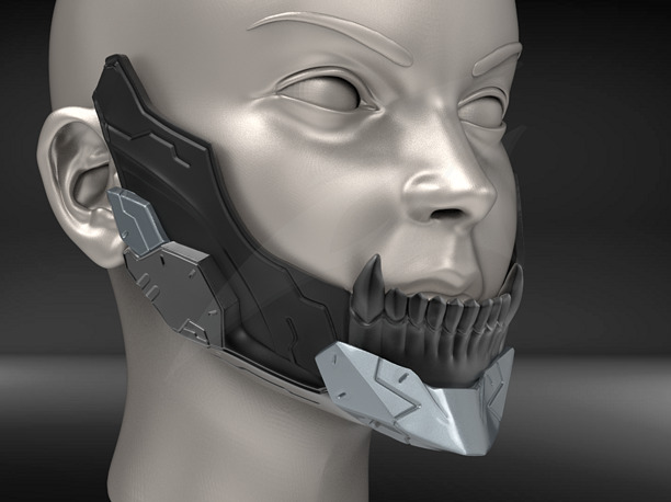 3D Model of Cyborg Jaw V3 wearable