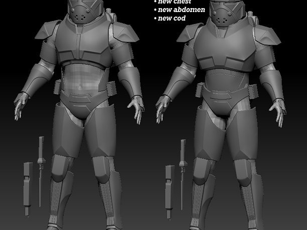 Clone Force 99 Wrecker Full Armor 3D print ready