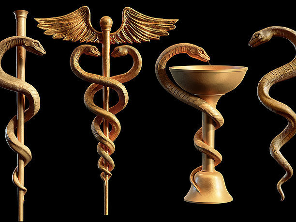 Medical symbol 4 models collection doctor