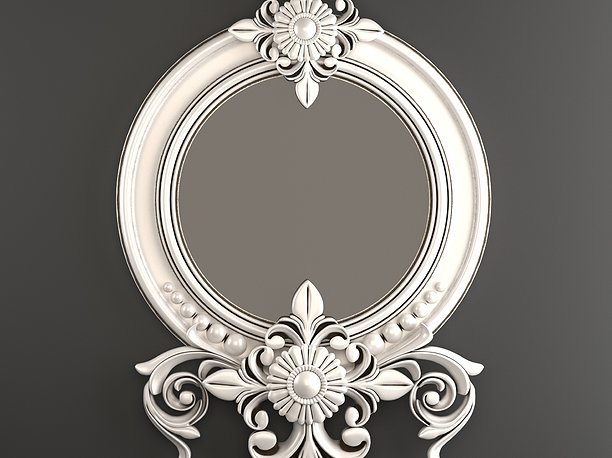 3D PBR Mirror frame