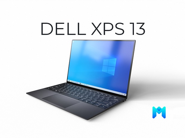 2021 dell xps 13 9700 3D asset game-ready