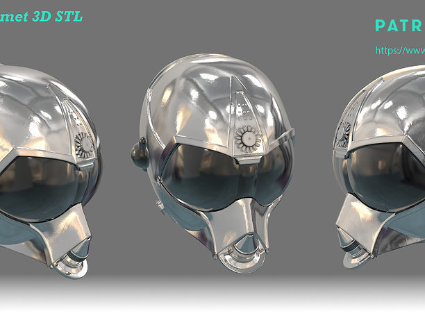 RA7 Full Size Wearable Helmet - 3D Print Ready STL