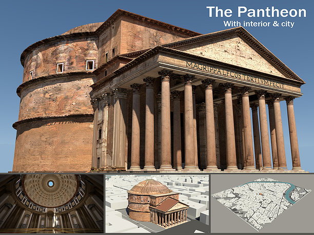 3D asset The Pantheon