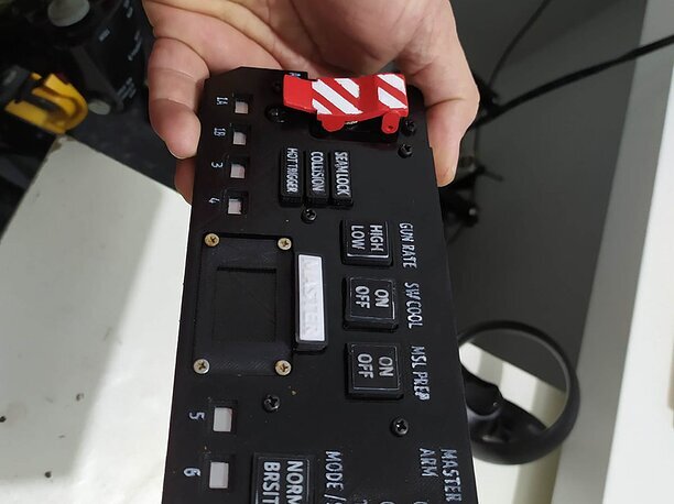 3D printable F-14 ACM panel with electronics