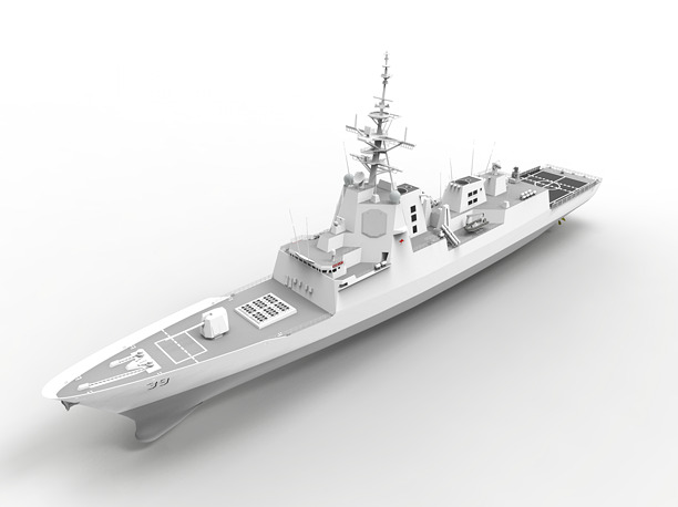 Destroyer ship 3d printed hobart class