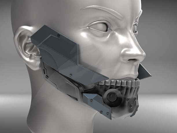 3D print model Cyborg Jaws Armor