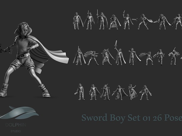 Sword Boy 01 3D print model