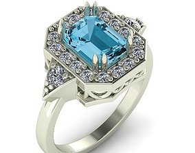 engagement jewel 3D print model ring 38
