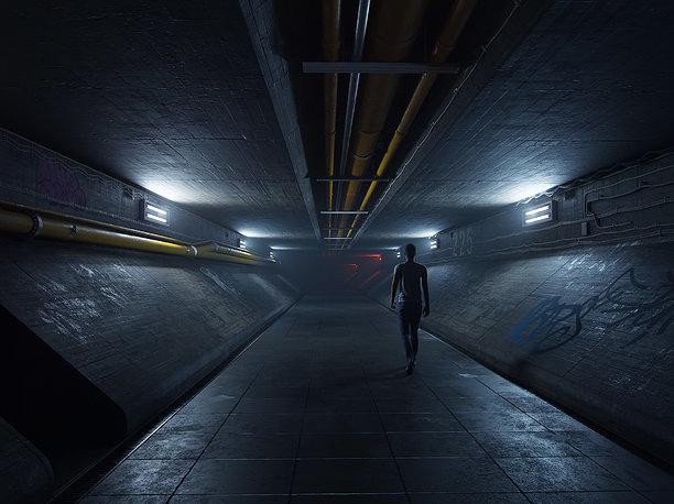 Underground Tunnel Blender Source Files 3D model