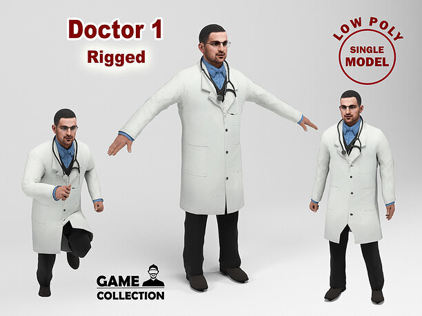 Doctor 1 3D model