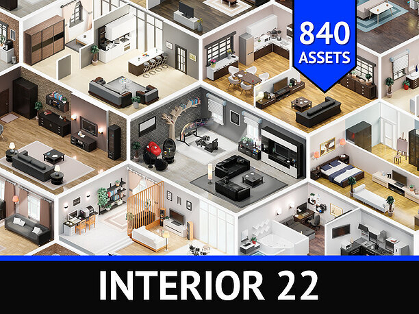 Interior 22 3D asset