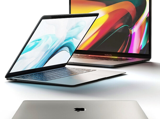 3D model Apple MacBook Pro and MacBook Air