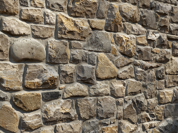 3D model Italian stone wall