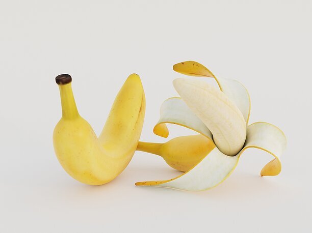 3D model Realistic Banana