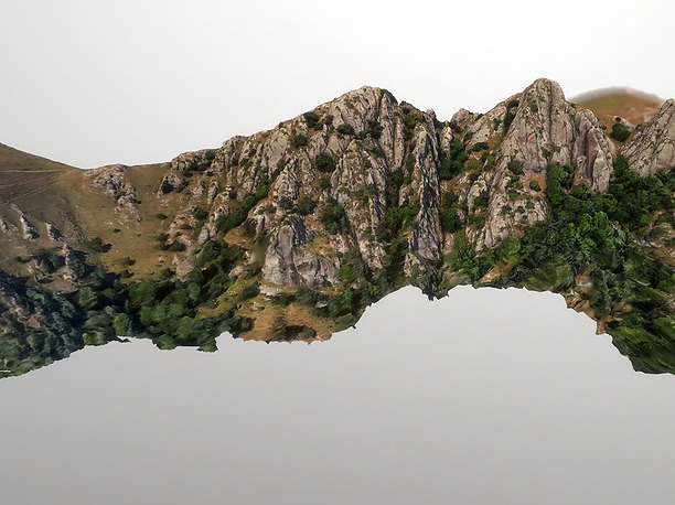 Landscape photoscaned 3d model