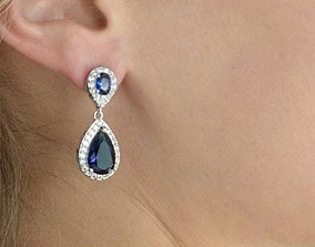 3D print model earrings 14 tiffany