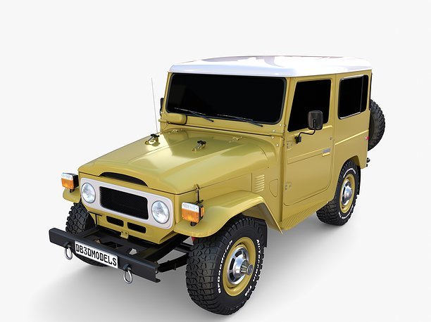 Generic 4x4 car v1 3D model