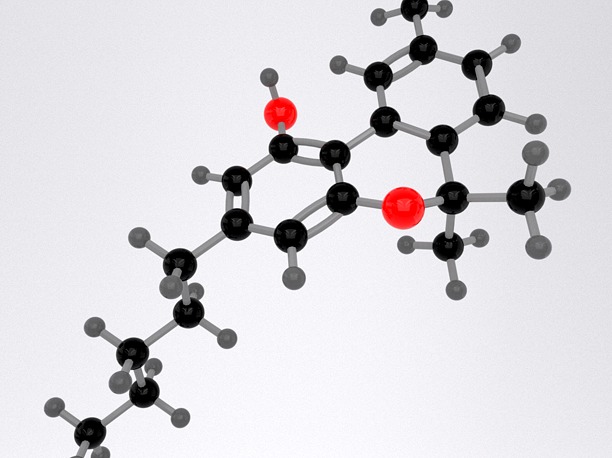 3D model Drug CBN - Cannabinol - Cannabinoid Molecule