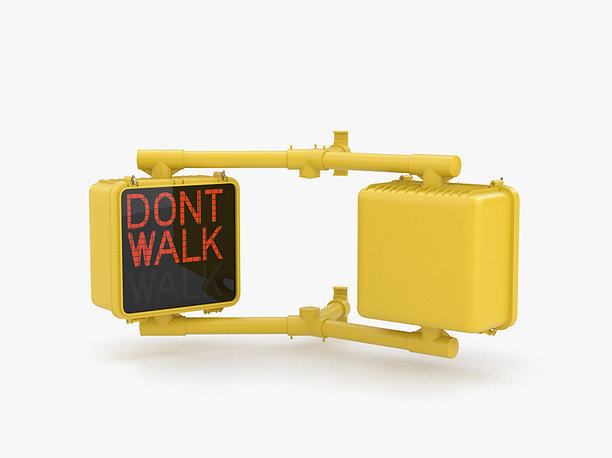 Walk-Dont Walk Pedestrian Signal 3D