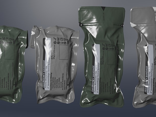 T3 Military Emergency Bandage 3D asset