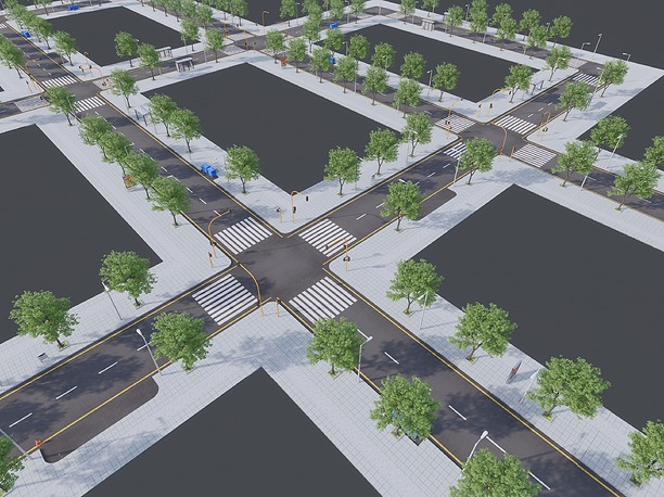 3D model Streets Road Collection