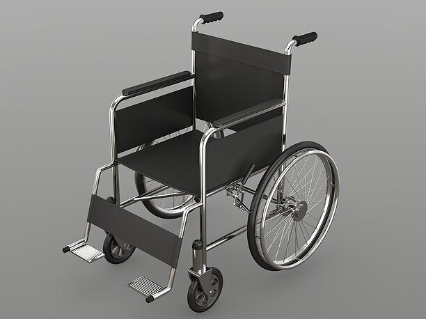 3D model senior Wheel Chair