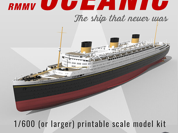 3D printable model Print ready OCEANIC White Star Line 4