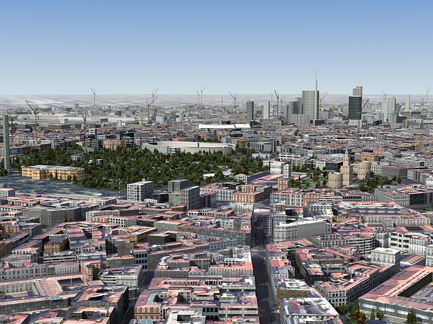 3D asset Milan City Italy