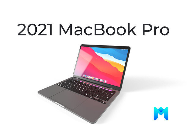3D model 2021 Macbook Pro Touchbar