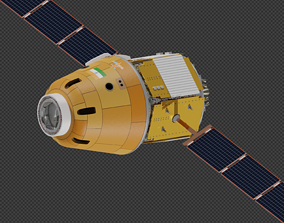 3D Gaganyaan spacecraft spaceship