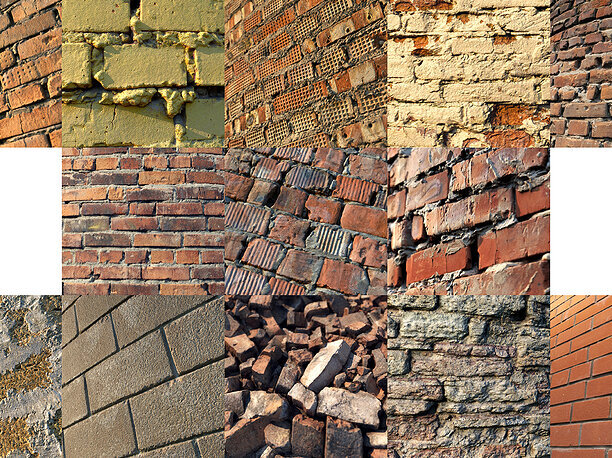3D model Realistic Scanned Brick Wall Materials scanned
