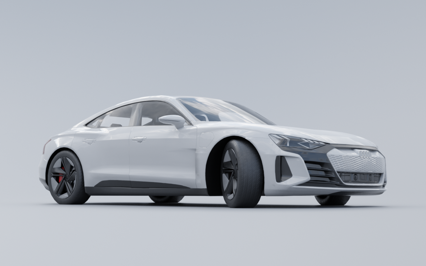 Audi E-Tron GT 2022 Low poly